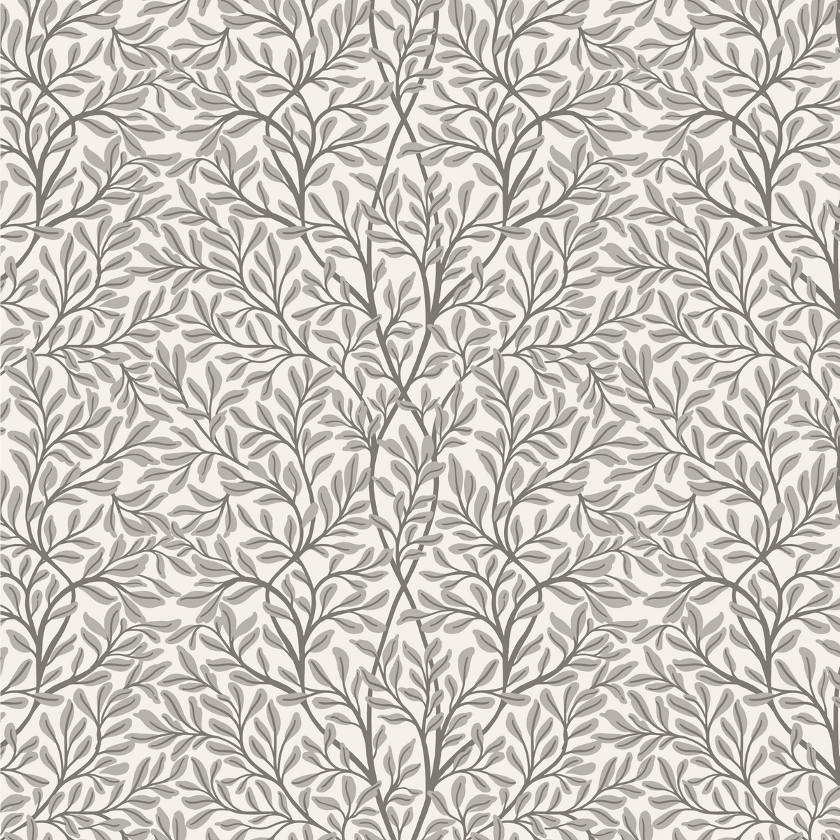 seamless pattern of leaves on a white background, Nostalgia Nouveau